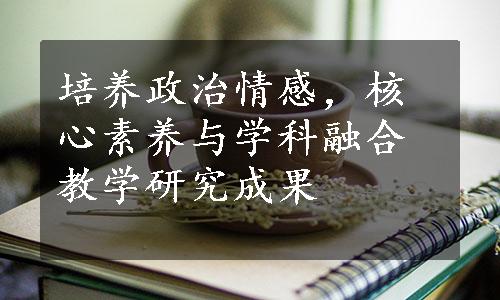 培养政治情感，核心素养与学科融合教学研究成果