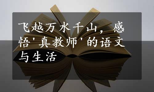 飞越万水千山，感悟'真教师'的语文与生活