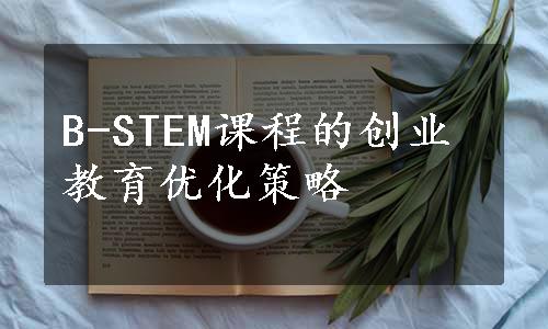 B-STEM课程的创业教育优化策略