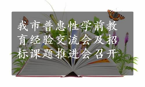 我市普惠性学前教育经验交流会及招标课题推进会召开