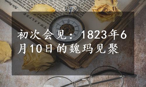 初次会见：1823年6月10日的魏玛见聚