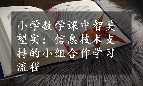 小学数学课中智美望实：信息技术支持的小组合作学习流程