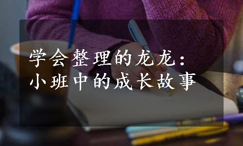 学会整理的龙龙：小班中的成长故事