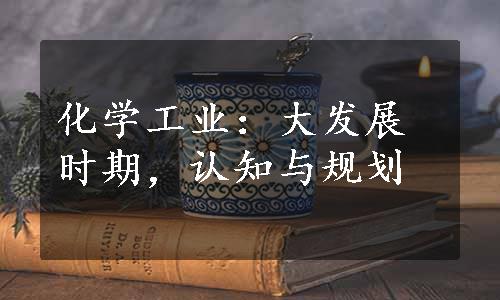 化学工业：大发展时期，认知与规划