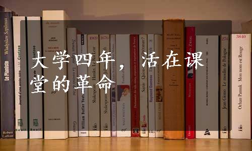 大学四年，活在课堂的革命