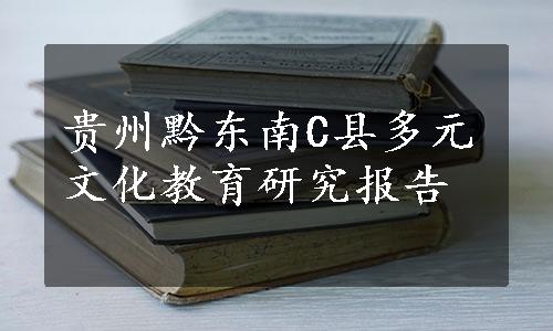 贵州黔东南C县多元文化教育研究报告