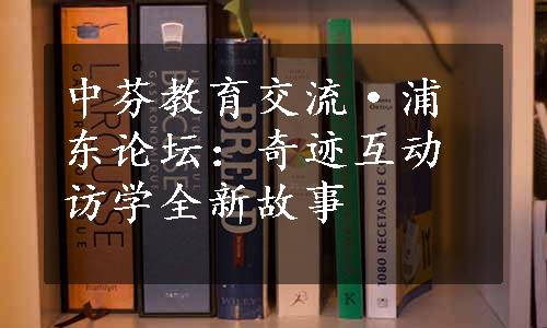 中芬教育交流·浦东论坛：奇迹互动访学全新故事