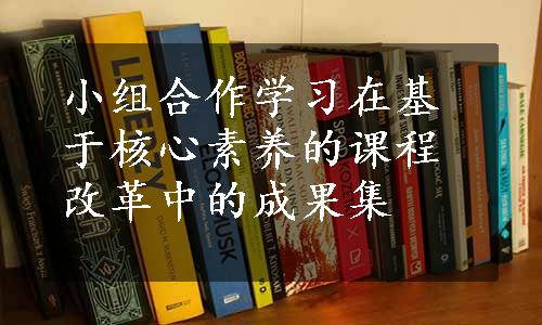 小组合作学习在基于核心素养的课程改革中的成果集