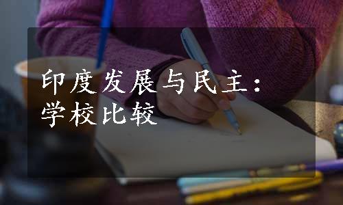 印度发展与民主：学校比较