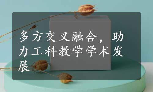 多方交叉融合，助力工科教学学术发展