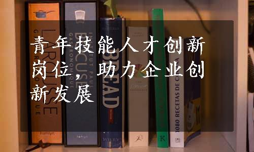 青年技能人才创新岗位，助力企业创新发展