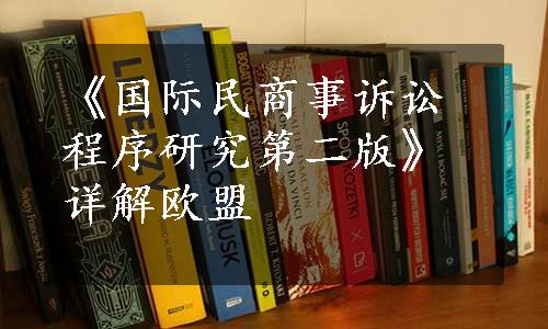 《国际民商事诉讼程序研究第二版》详解欧盟