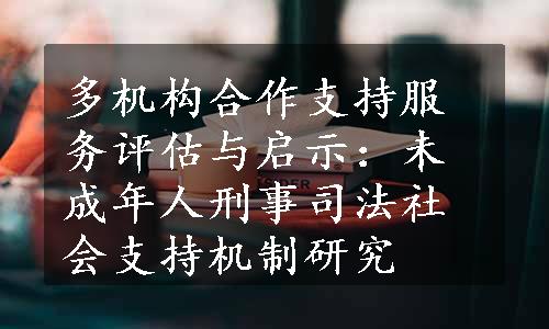 多机构合作支持服务评估与启示：未成年人刑事司法社会支持机制研究