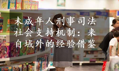 未成年人刑事司法社会支持机制：来自域外的经验借鉴