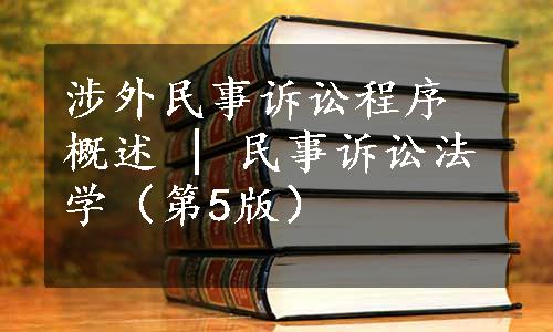 涉外民事诉讼程序概述 | 民事诉讼法学（第5版）