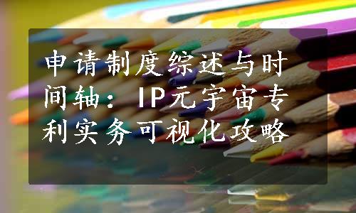 申请制度综述与时间轴：IP元宇宙专利实务可视化攻略