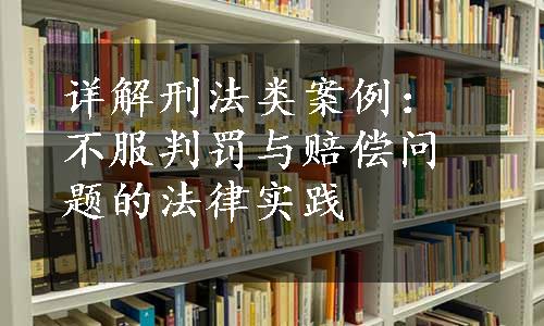 详解刑法类案例：不服判罚与赔偿问题的法律实践