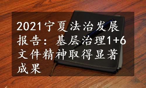 2021宁夏法治发展报告：基层治理1+6文件精神取得显著成果