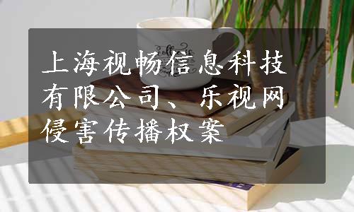 上海视畅信息科技有限公司、乐视网侵害传播权案