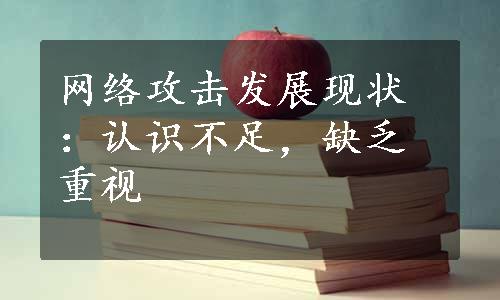 网络攻击发展现状：认识不足，缺乏重视