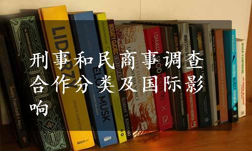 刑事和民商事调查合作分类及国际影响