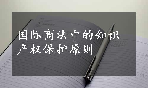 国际商法中的知识产权保护原则