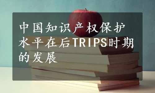 中国知识产权保护水平在后TRIPS时期的发展