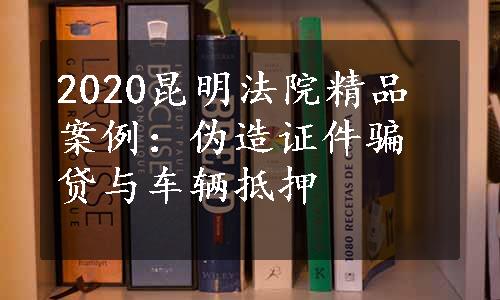 2020昆明法院精品案例：伪造证件骗贷与车辆抵押