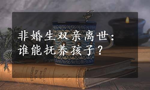 非婚生双亲离世：谁能抚养孩子？