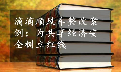 滴滴顺风车整改案例：为共享经济安全树立红线