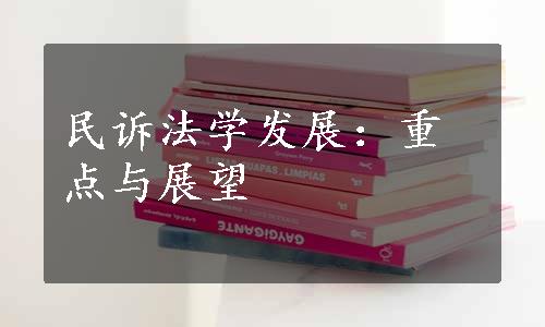 民诉法学发展：重点与展望