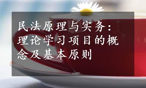 民法原理与实务：理论学习项目的概念及基本原则