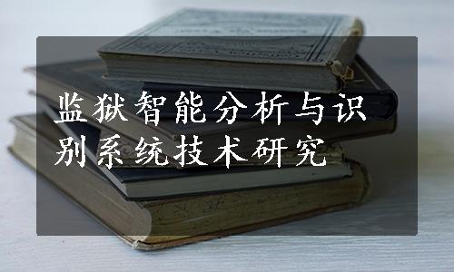 监狱智能分析与识别系统技术研究