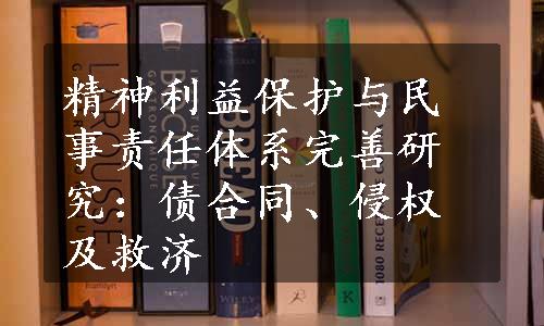 精神利益保护与民事责任体系完善研究：债合同、侵权及救济