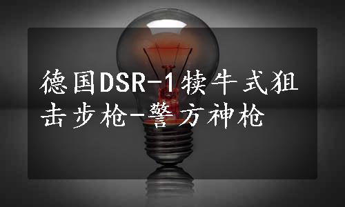 德国DSR-1犊牛式狙击步枪-警方神枪