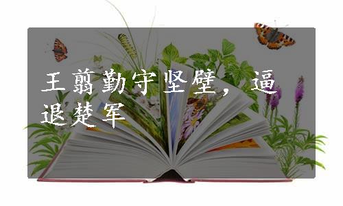 王翦勤守坚壁，逼退楚军