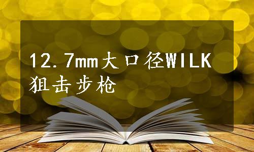 12.7mm大口径WILK狙击步枪