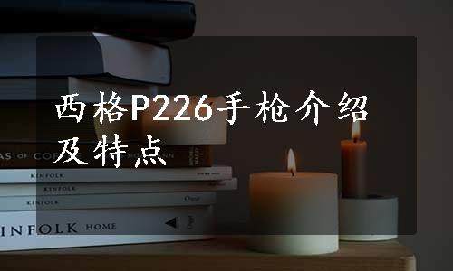 西格P226手枪介绍及特点