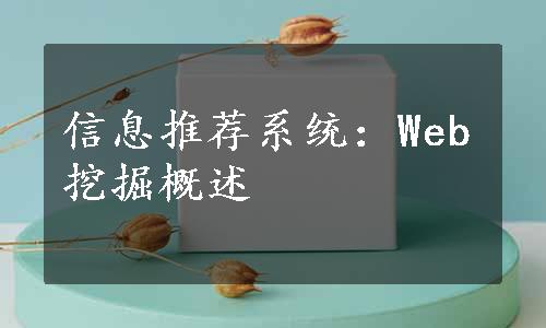 信息推荐系统：Web挖掘概述