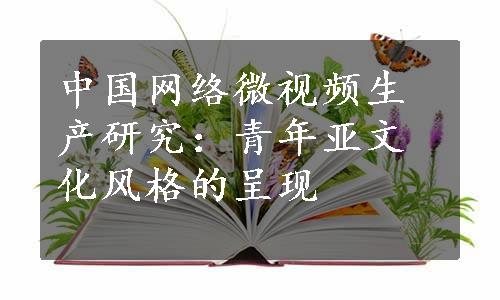 中国网络微视频生产研究：青年亚文化风格的呈现