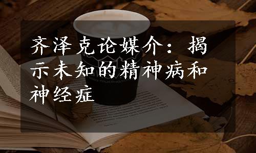 齐泽克论媒介：揭示未知的精神病和神经症