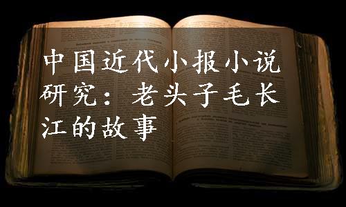 中国近代小报小说研究：老头子毛长江的故事