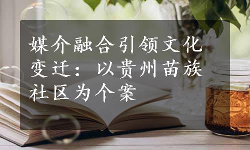 媒介融合引领文化变迁：以贵州苗族社区为个案