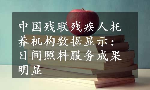 中国残联残疾人托养机构数据显示：日间照料服务成果明显