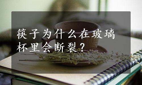 筷子为什么在玻璃杯里会断裂？