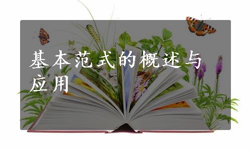 基本范式的概述与应用