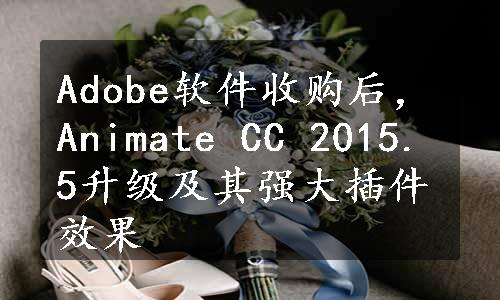 Adobe软件收购后，Animate CC 2015.5升级及其强大插件效果