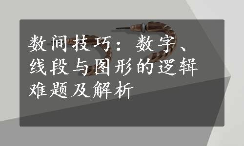 数间技巧：数字、线段与图形的逻辑难题及解析