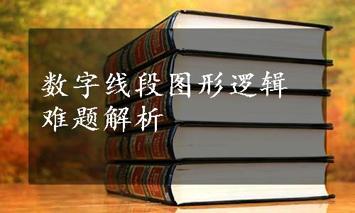 数字线段图形逻辑难题解析