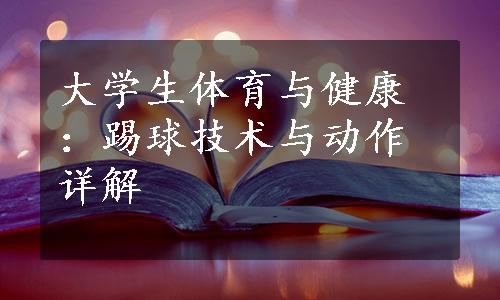 大学生体育与健康：踢球技术与动作详解